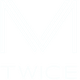Logo M Twice | Agence Web | Lettres Blanches fond transparent