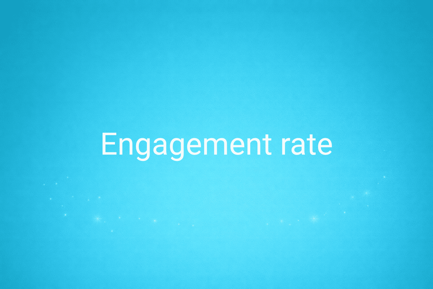 Illustration minimaliste sur fond bleu avec texte "Engagement rate", définition liée à la catégorie Stratégie Marketing du glossaire marketing de M-Twice