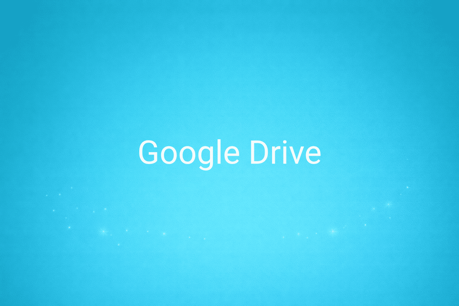 Illustration minimaliste sur fond bleu avec texte "Google Drive", définition liée à la catégorie Stratégie Marketing du glossaire marketing de M-Twice