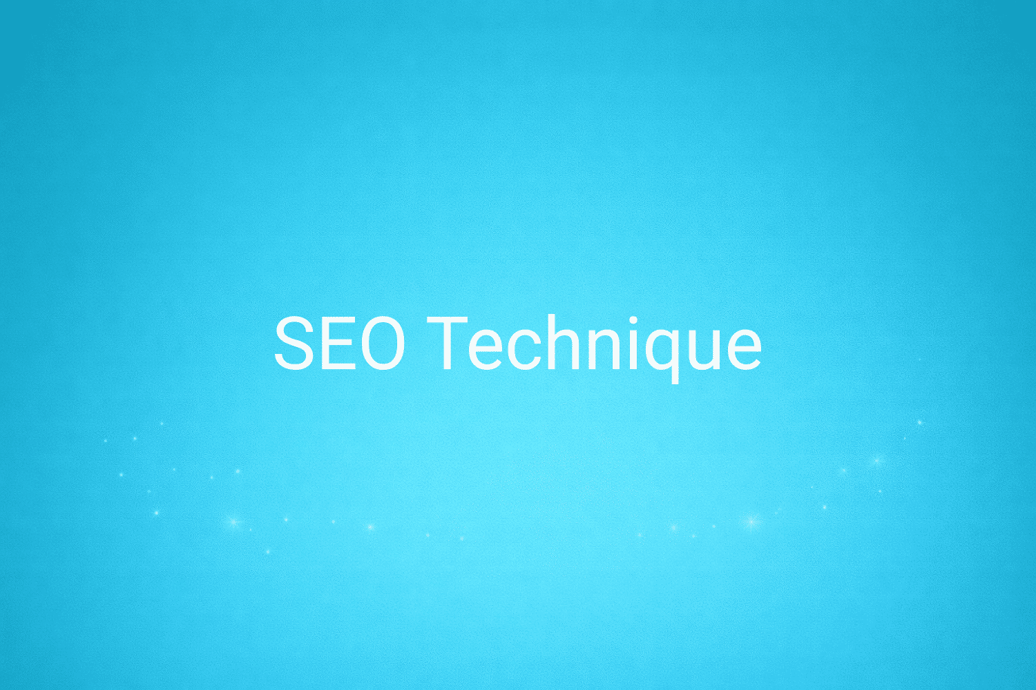 Illustration minimaliste sur fond bleu avec texte "SEO Technique", définition liée à la catégorie Stratégie Marketing du glossaire marketing de M-Twice