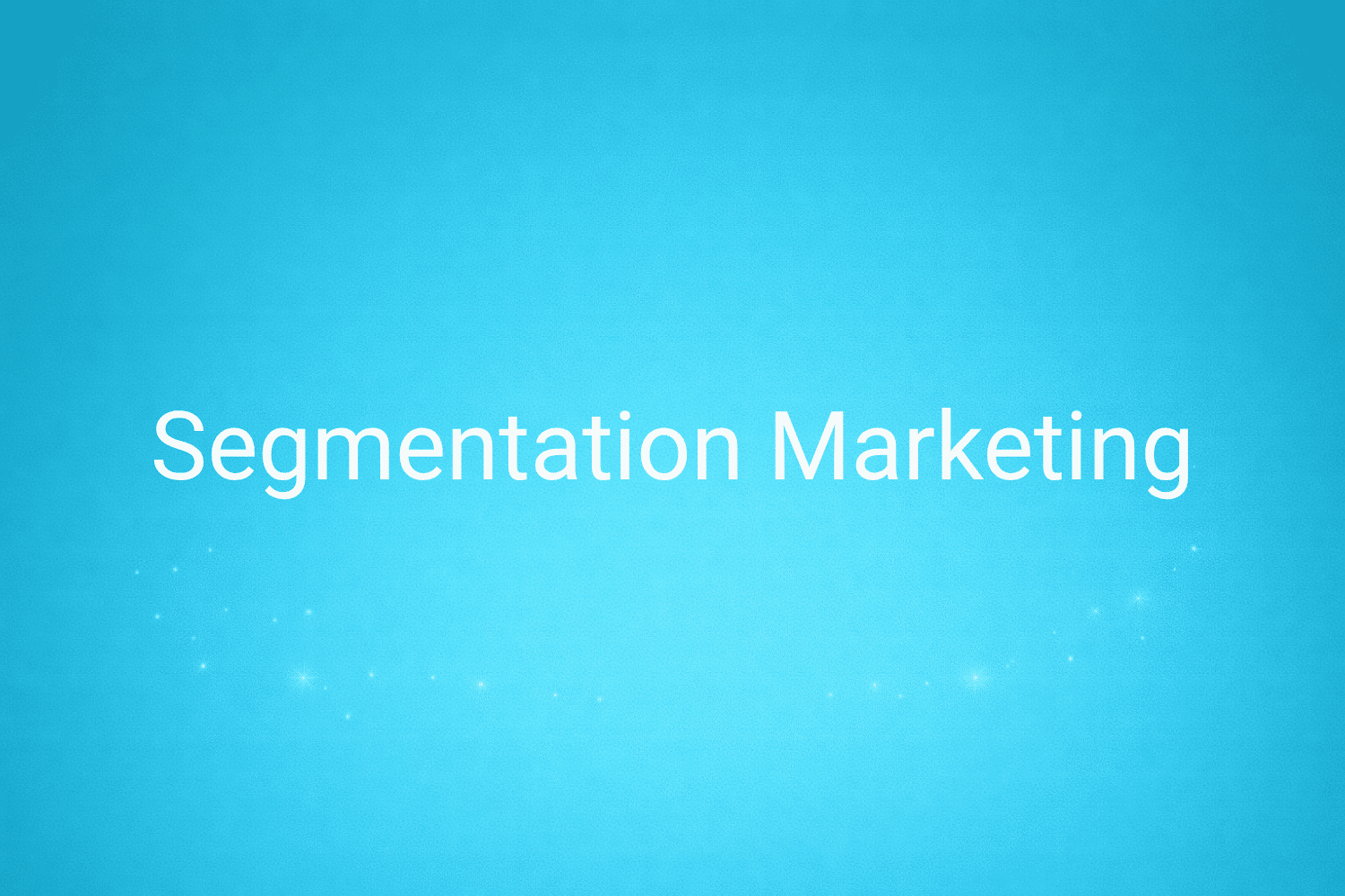 Illustration minimaliste sur fond bleu avec texte "Segmentation Marketing", définition liée à la catégorie Stratégie Marketing du glossaire marketing de M-Twice