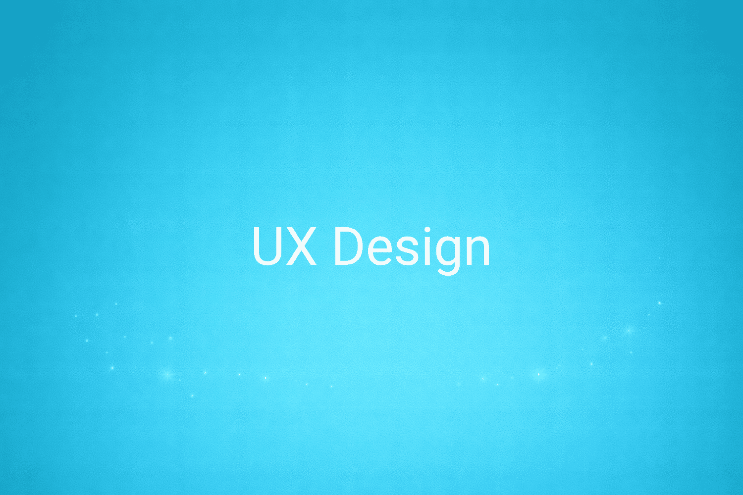 Illustration minimaliste sur fond bleu avec texte "UX Design", définition liée à la catégorie Stratégie Marketing du glossaire marketing de M-Twice
