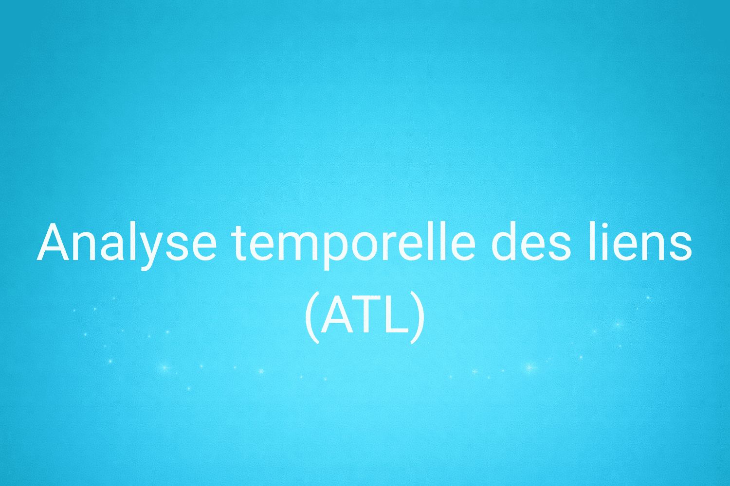 Illustration minimaliste sur fond bleu avec texte "Analyse temporelle des liens (ATL)", définition liée à la catégorie e-commerce du glossaire marketing de M-Twice