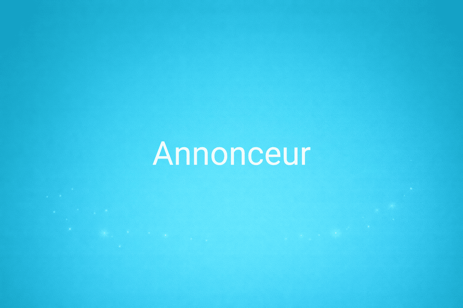 Illustration minimaliste sur fond bleu avec texte "Annonceur", définition liée à la catégorie Stratégie Marketing du glossaire marketing de M-Twice
