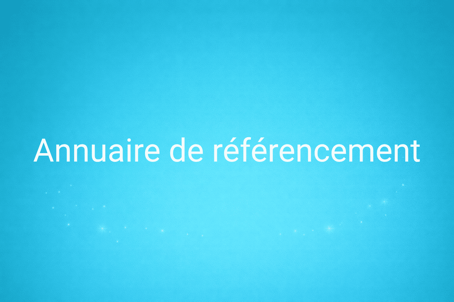 Illustration minimaliste sur fond bleu avec texte "Annuaire de référencement", définition liée à la catégorie Stratégie Marketing du glossaire marketing de M-Twice