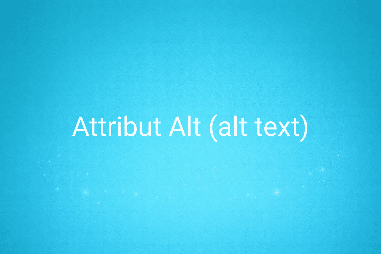 Illustration minimaliste sur fond bleu avec texte "Attribut Alt (alt text)", définition liée à la catégorie e-commerce du glossaire marketing de M-Twice