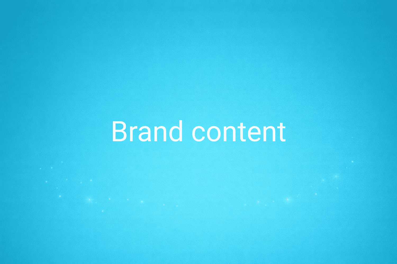 Illustration minimaliste sur fond bleu avec texte "Brand content", définition liée à la catégorie Marketing de contenus du glossaire marketing de M-Twice