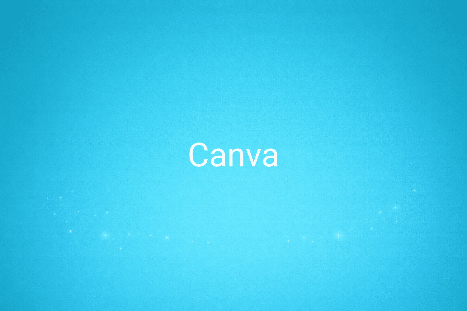Illustration minimaliste sur fond bleu avec texte "Canva", définition liée à la catégorie Marketing de contenus du glossaire marketing de M-Twice