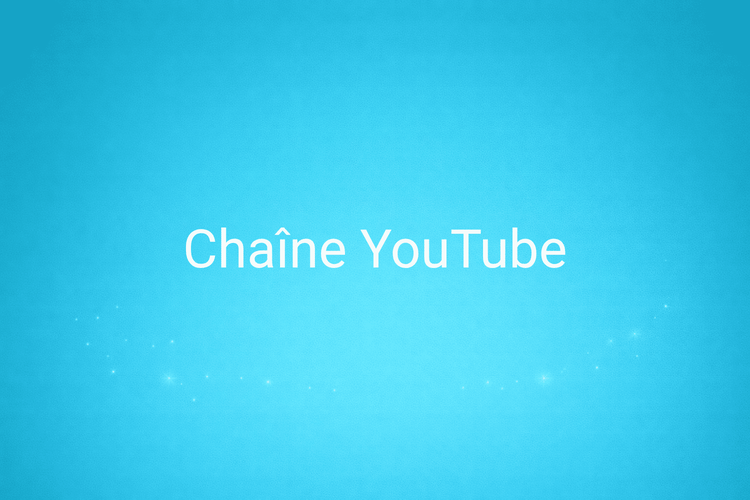 Illustration minimaliste sur fond bleu avec texte "Chaîne YouTube", définition liée à la catégorie Marketing de contenus du glossaire marketing de M-Twice