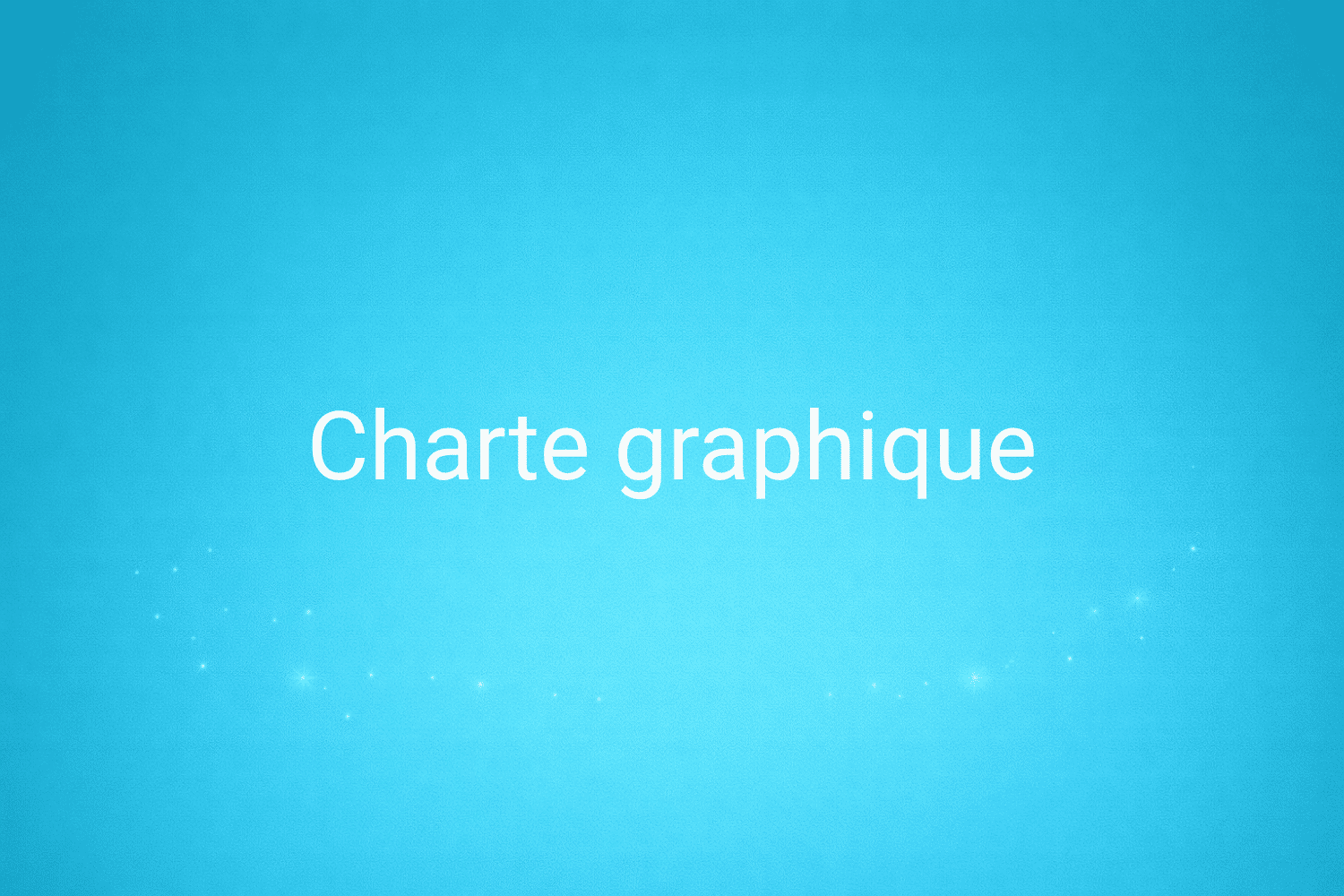 Illustration minimaliste sur fond bleu avec texte "Charte graphique", définition liée à la catégorie Marketing de contenus du glossaire marketing de M-Twice