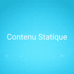 Contenu Statique