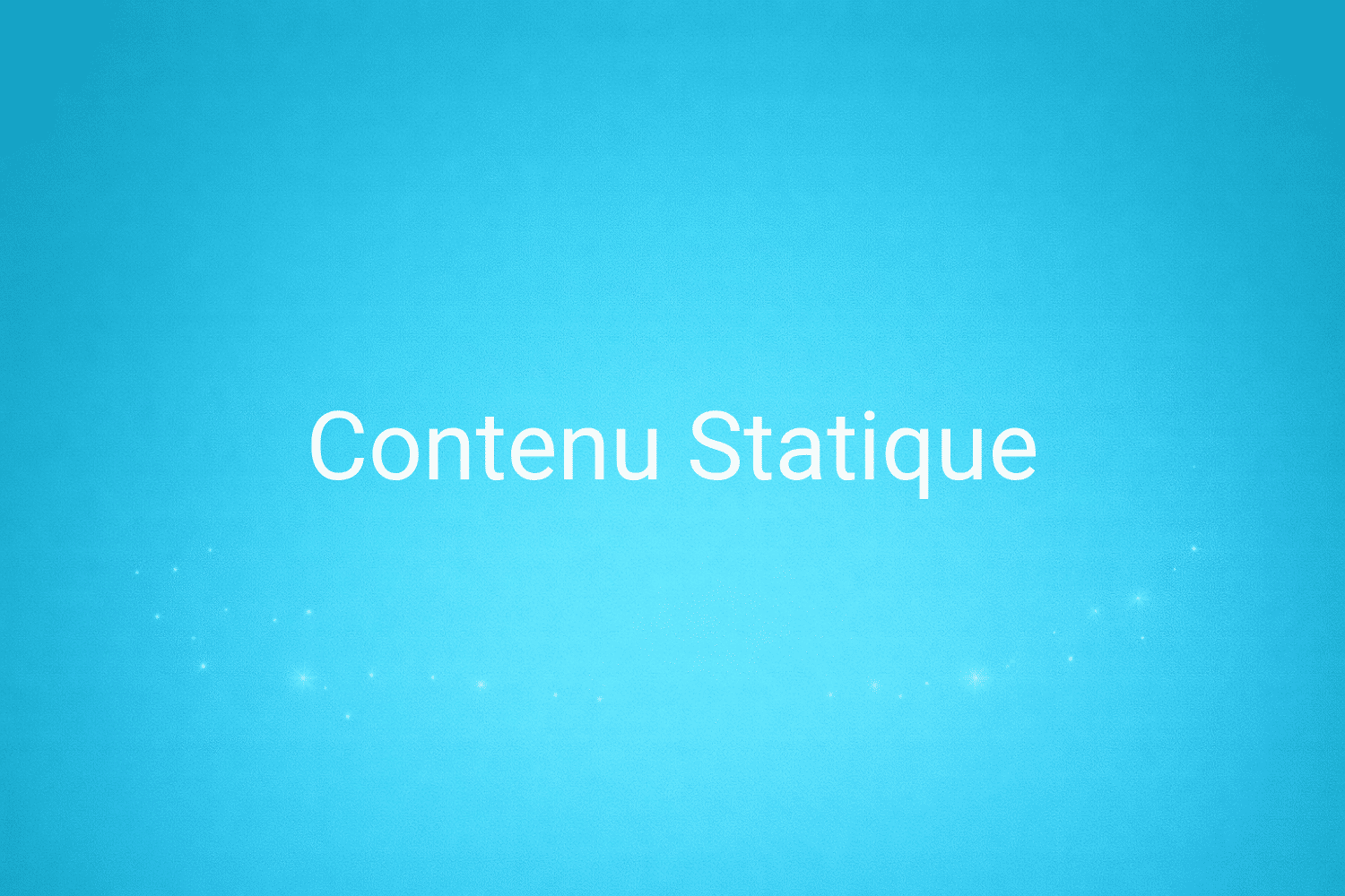 Illustration minimaliste sur fond bleu avec texte "Contenu Statique", définition liée à la catégorie Marketing de contenus du glossaire marketing de M-Twice