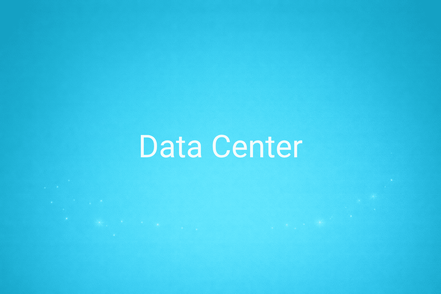 Illustration minimaliste sur fond bleu avec texte "Data Center", définition liée à la catégorie e-commerce du glossaire marketing de M-Twice