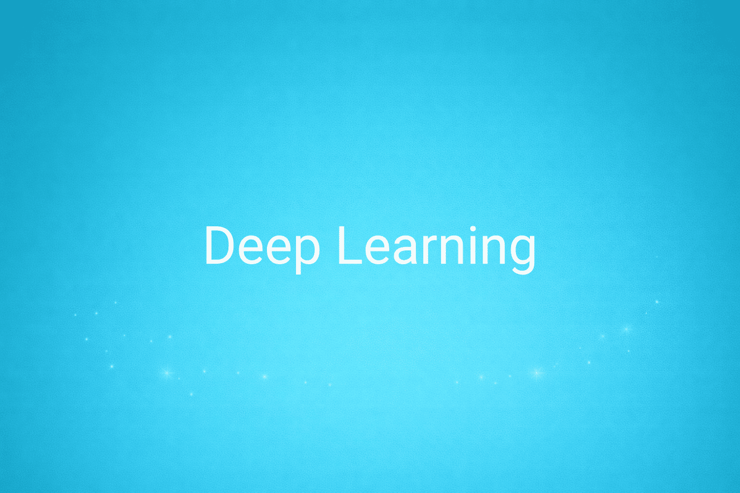 Illustration minimaliste sur fond bleu avec texte "Deep Learning", définition liée à la catégorie IA & Data du glossaire marketing de M-Twice