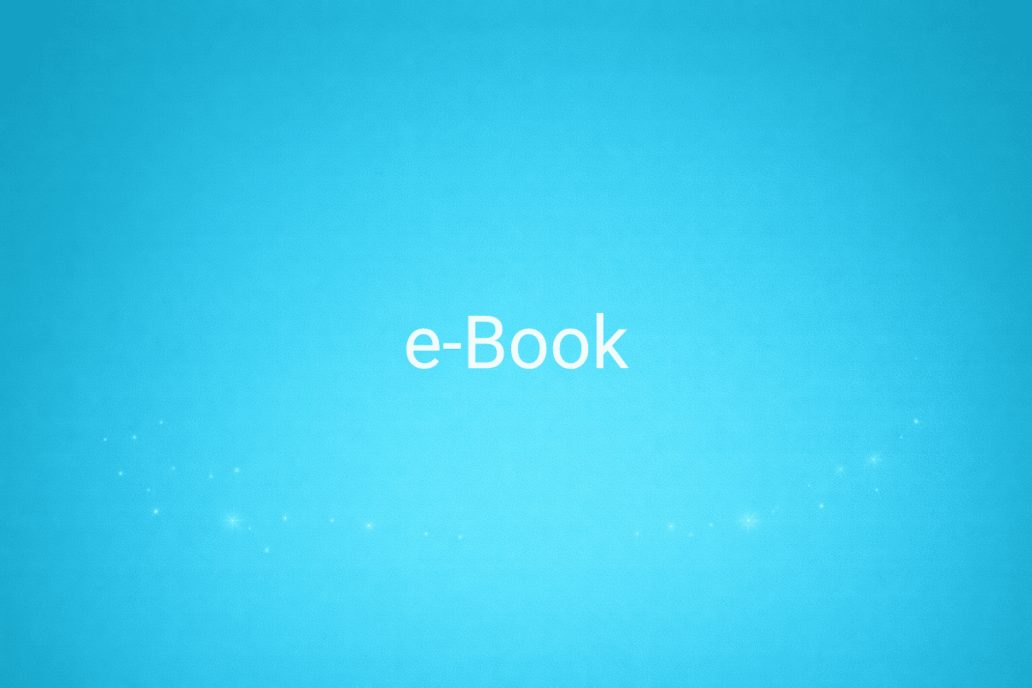 Illustration minimaliste sur fond bleu avec texte "e-Book", définition liée à la catégorie Marketing de contenus du glossaire marketing de M-Twice
