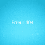 Erreur 404