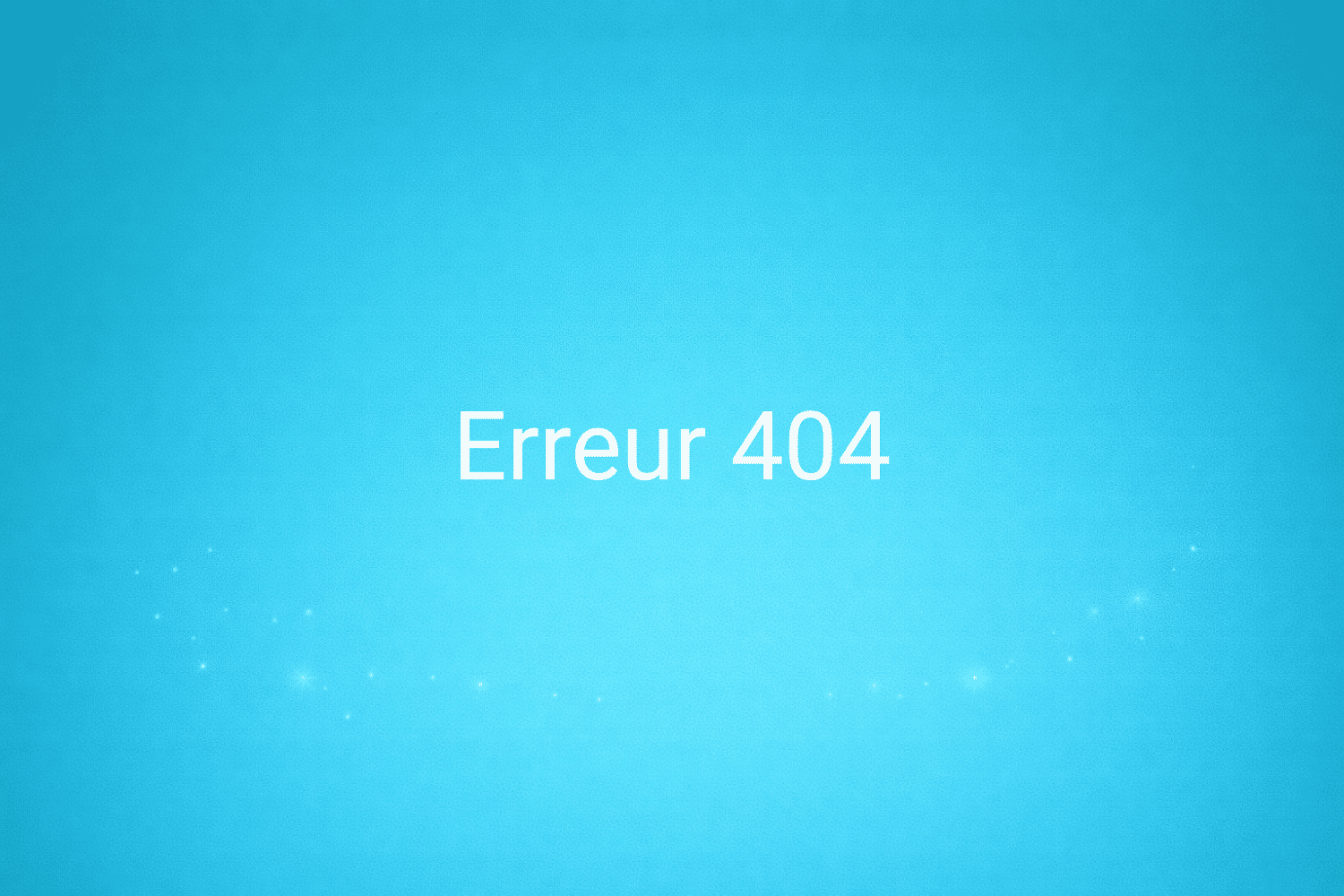 Illustration minimaliste sur fond bleu avec texte "Erreur 404", définition liée à la catégorie e-commerce du glossaire marketing de M-Twice