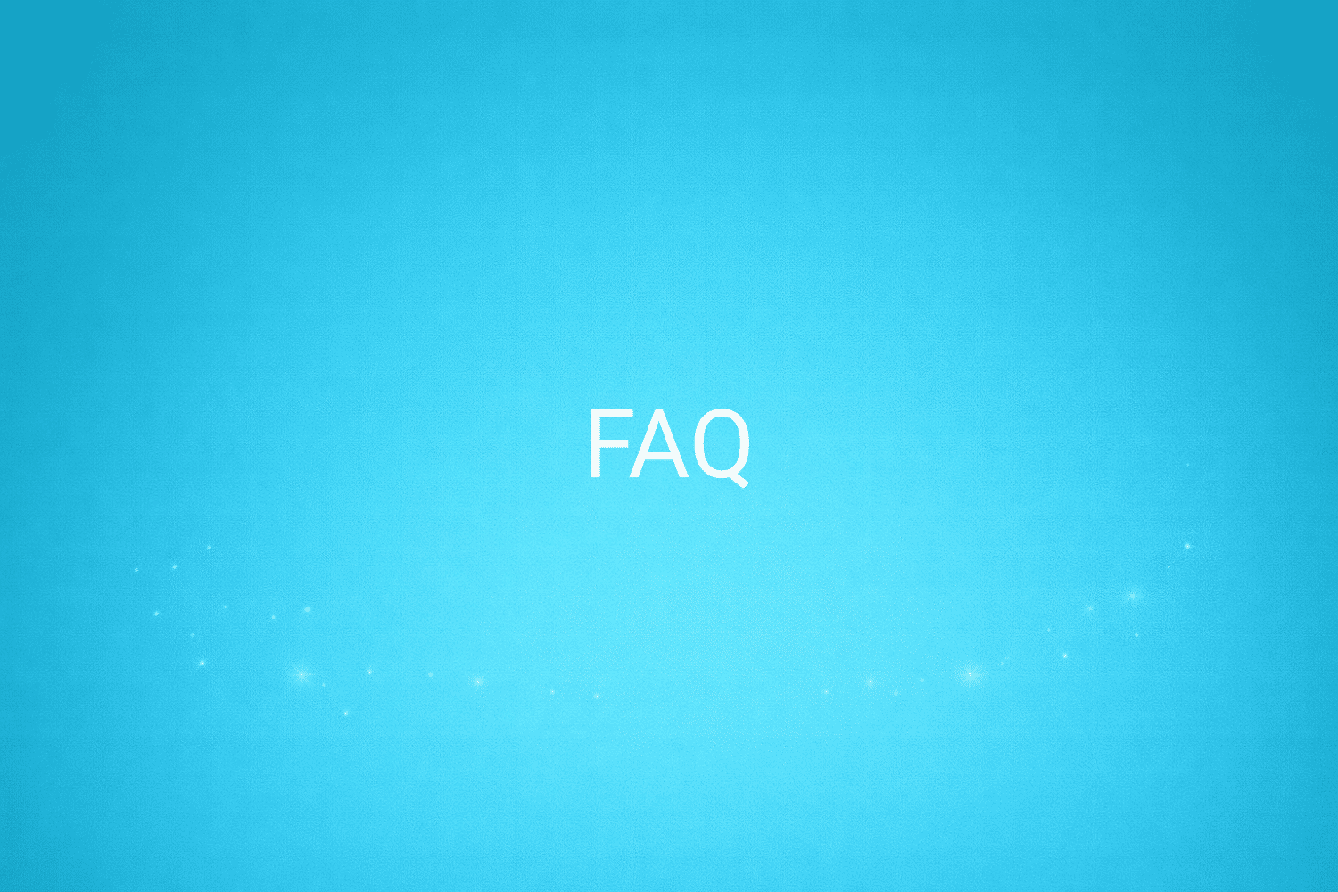 Illustration minimaliste sur fond bleu avec texte "FAQ", définition liée à la catégorie Marketing de contenus du glossaire marketing de M-Twice
