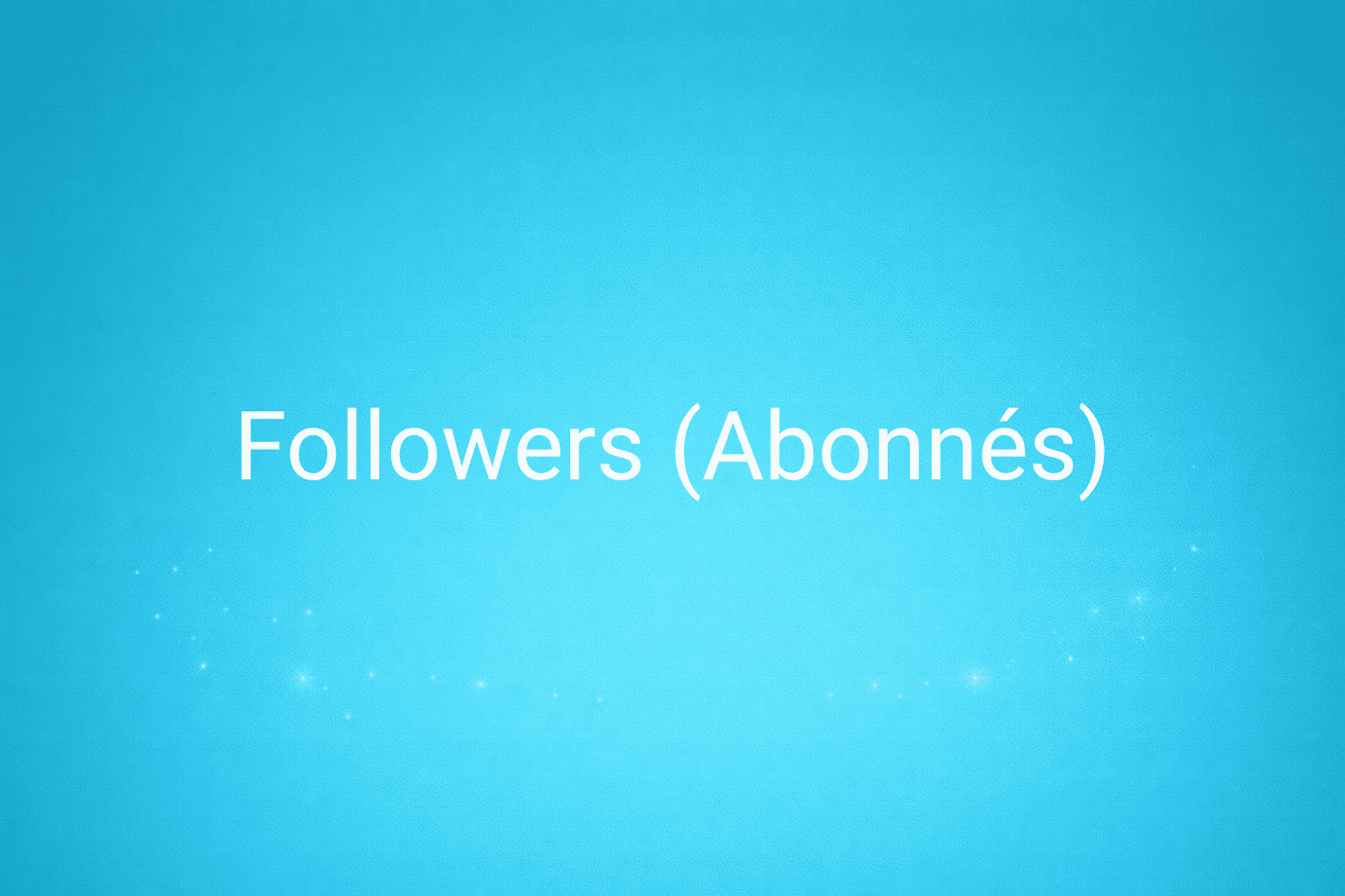 Illustration minimaliste sur fond bleu avec texte "Followers (Abonnés)", définition liée à la catégorie Marketing de contenus du glossaire marketing de M-Twice