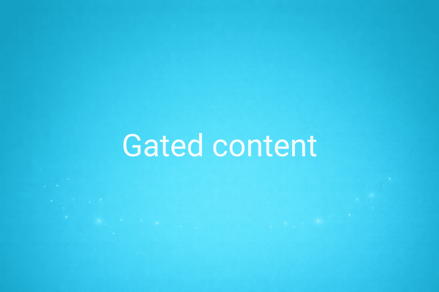 Illustration minimaliste sur fond bleu avec texte "Gated content", définition liée à la catégorie Marketing de contenus du glossaire marketing de M-Twice