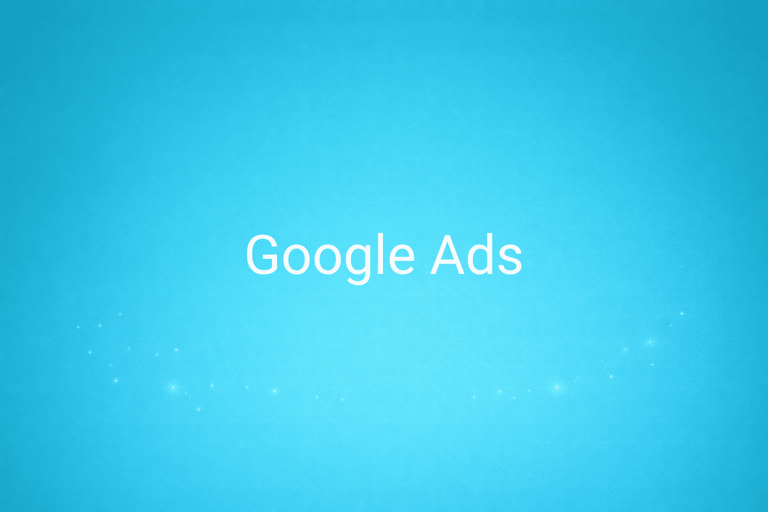 Illustration minimaliste sur fond bleu avec texte "Google Ads", définition liée à la catégorie Publicité en ligne du glossaire marketing de M-Twice