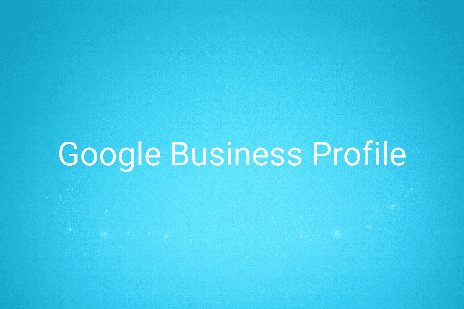 Illustration minimaliste sur fond bleu avec texte "Google Business Profile", définition liée à la catégorie Stratégie Marketing du glossaire marketing de M-Twice