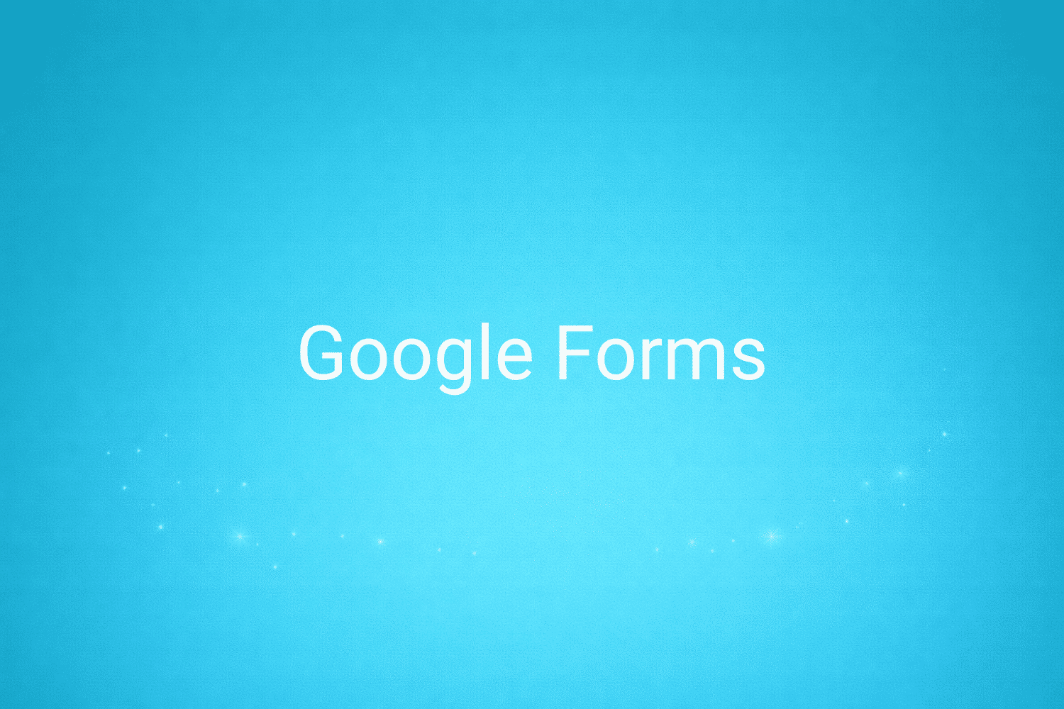 Illustration minimaliste sur fond bleu avec texte "Google Forms", définition liée à la catégorie Stratégie Marketing du glossaire marketing de M-Twice