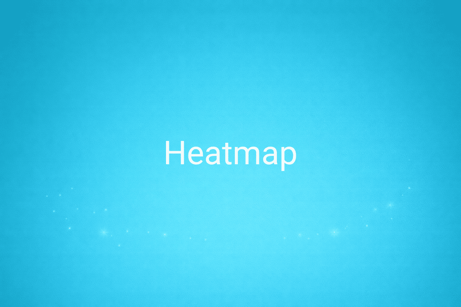 Illustration minimaliste sur fond bleu avec texte "Heatmap", définition liée à la catégorie e-commerce du glossaire marketing de M-Twice