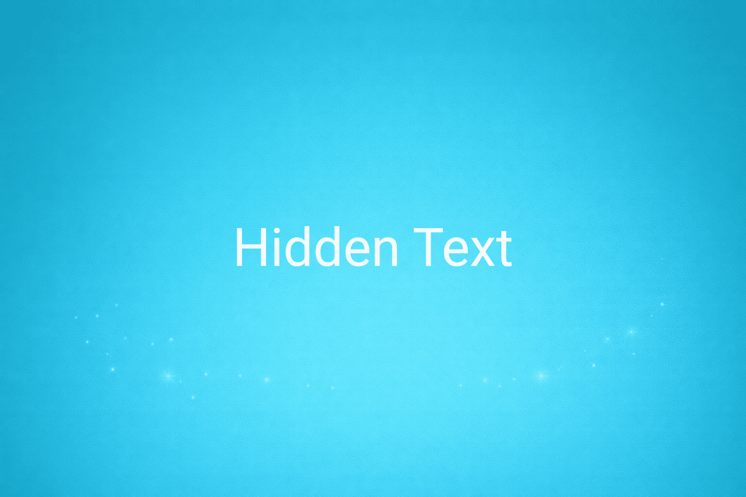Illustration minimaliste sur fond bleu avec texte "Hidden Text", définition liée à la catégorie SEO du glossaire marketing de M-Twice