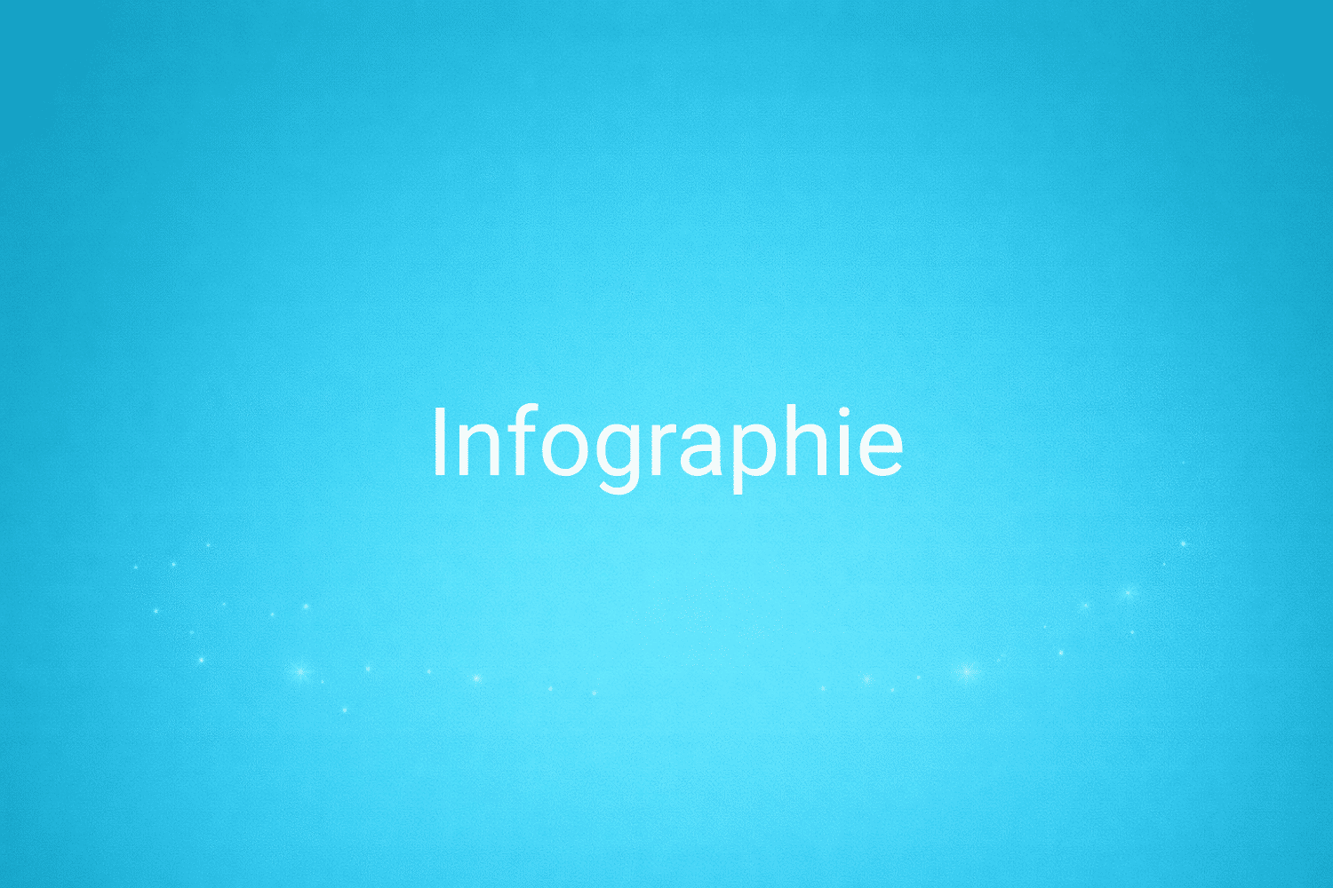 Illustration minimaliste sur fond bleu avec texte "Infographie", définition liée à la catégorie Marketing de contenus du glossaire marketing de M-Twice