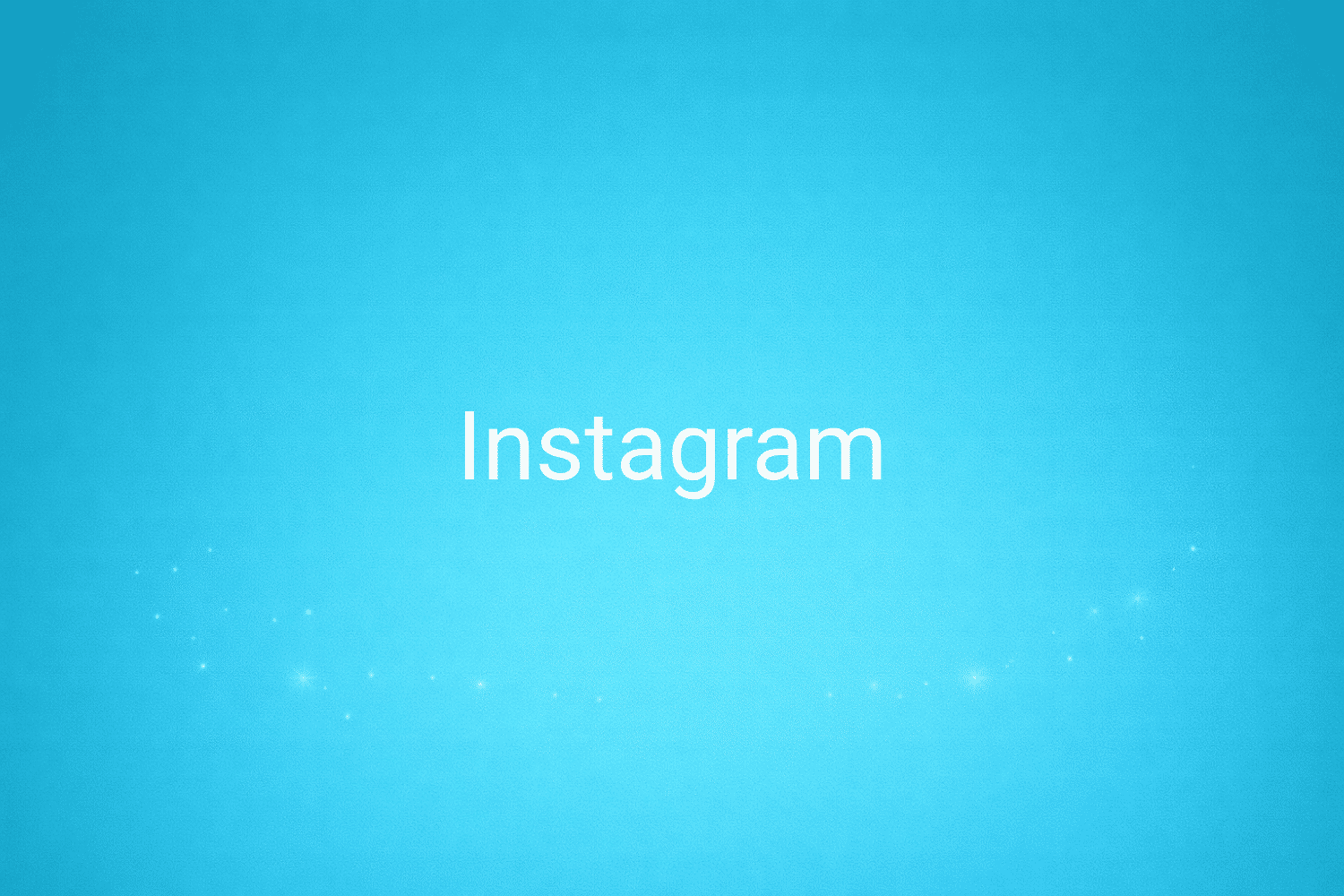 Illustration minimaliste sur fond bleu avec texte "Instagram", définition liée à la catégorie Marketing de contenus du glossaire marketing de M-Twice