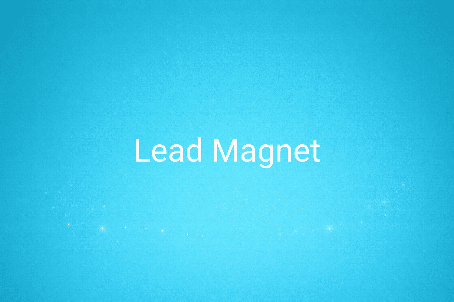 Illustration minimaliste sur fond bleu avec texte "Lead Magnet", définition liée à la catégorie Marketing de contenus du glossaire marketing de M-Twice