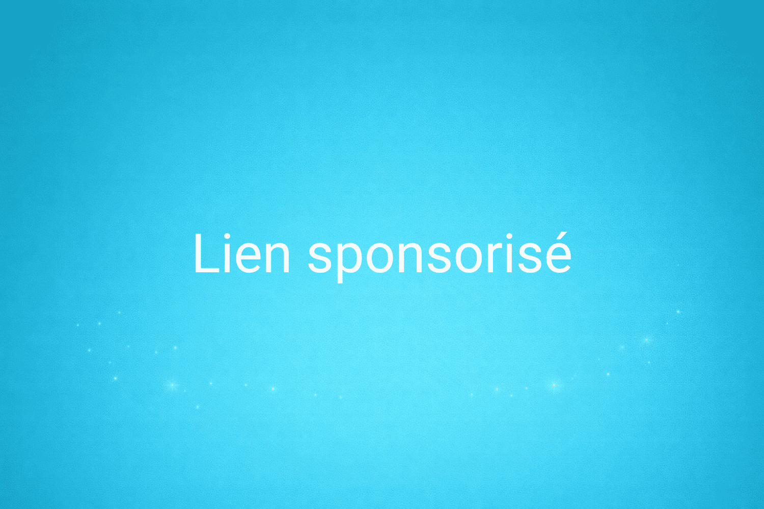 Illustration minimaliste sur fond bleu avec texte "Lien sponsorisé", définition liée à la catégorie Stratégie Marketing du glossaire marketing de M-Twice