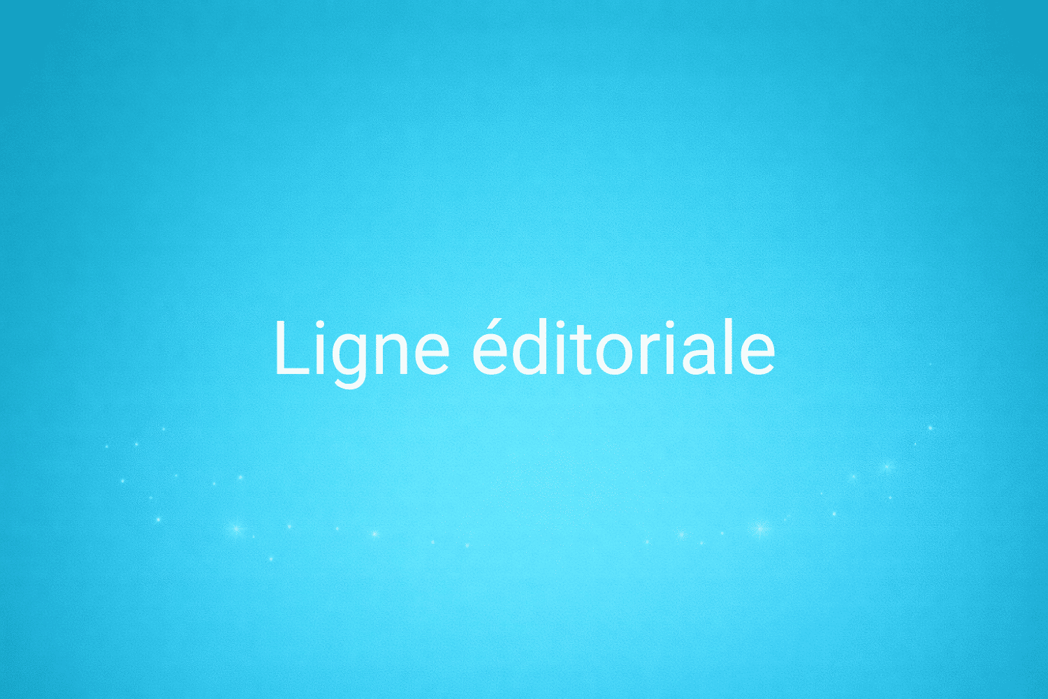 Illustration minimaliste sur fond bleu avec texte "Ligne éditoriale", définition liée à la catégorie Marketing de contenus du glossaire marketing de M-Twice