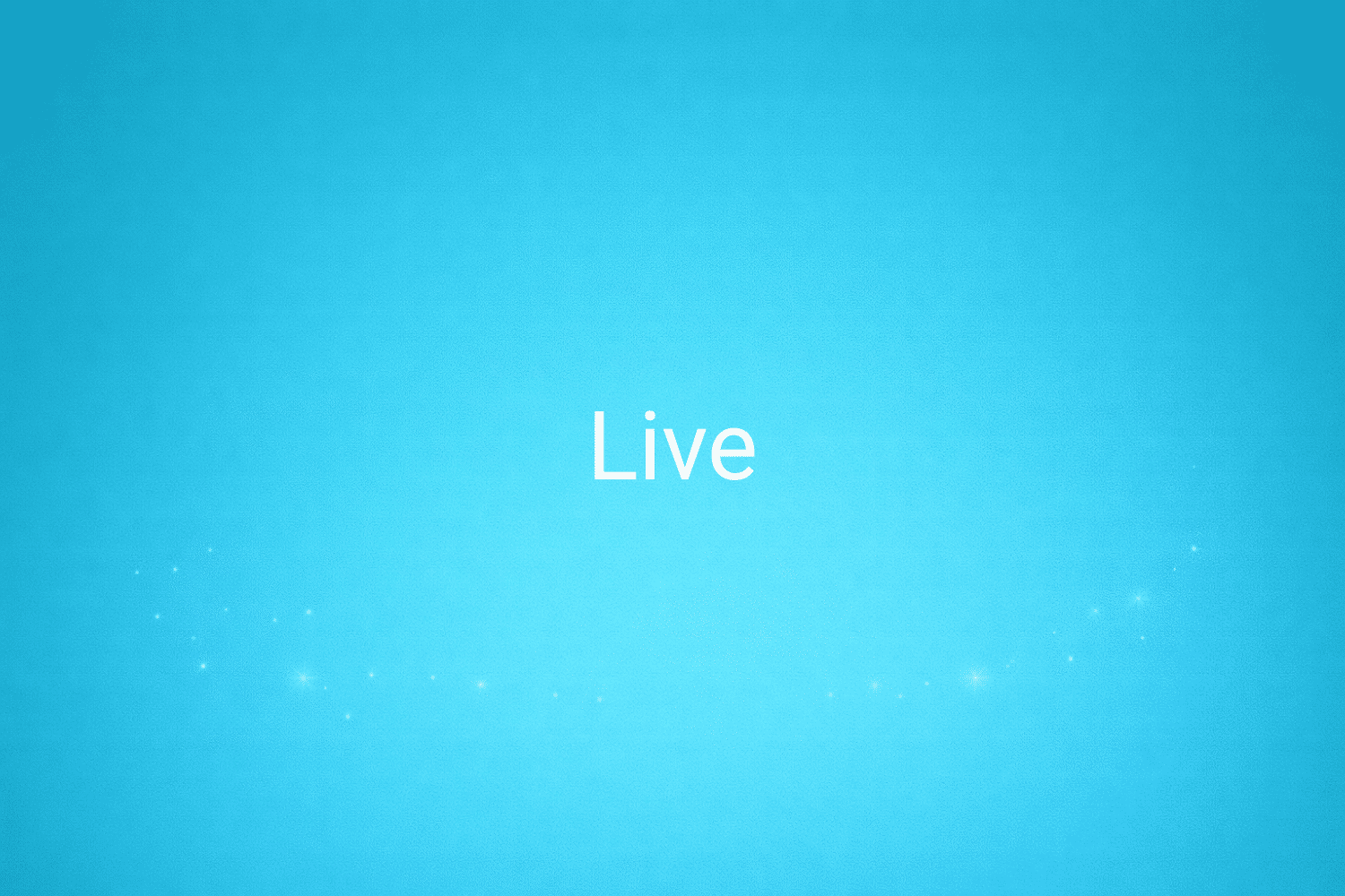 Illustration minimaliste sur fond bleu avec texte "Live", définition liée à la catégorie Marketing de contenus du glossaire marketing de M-Twice