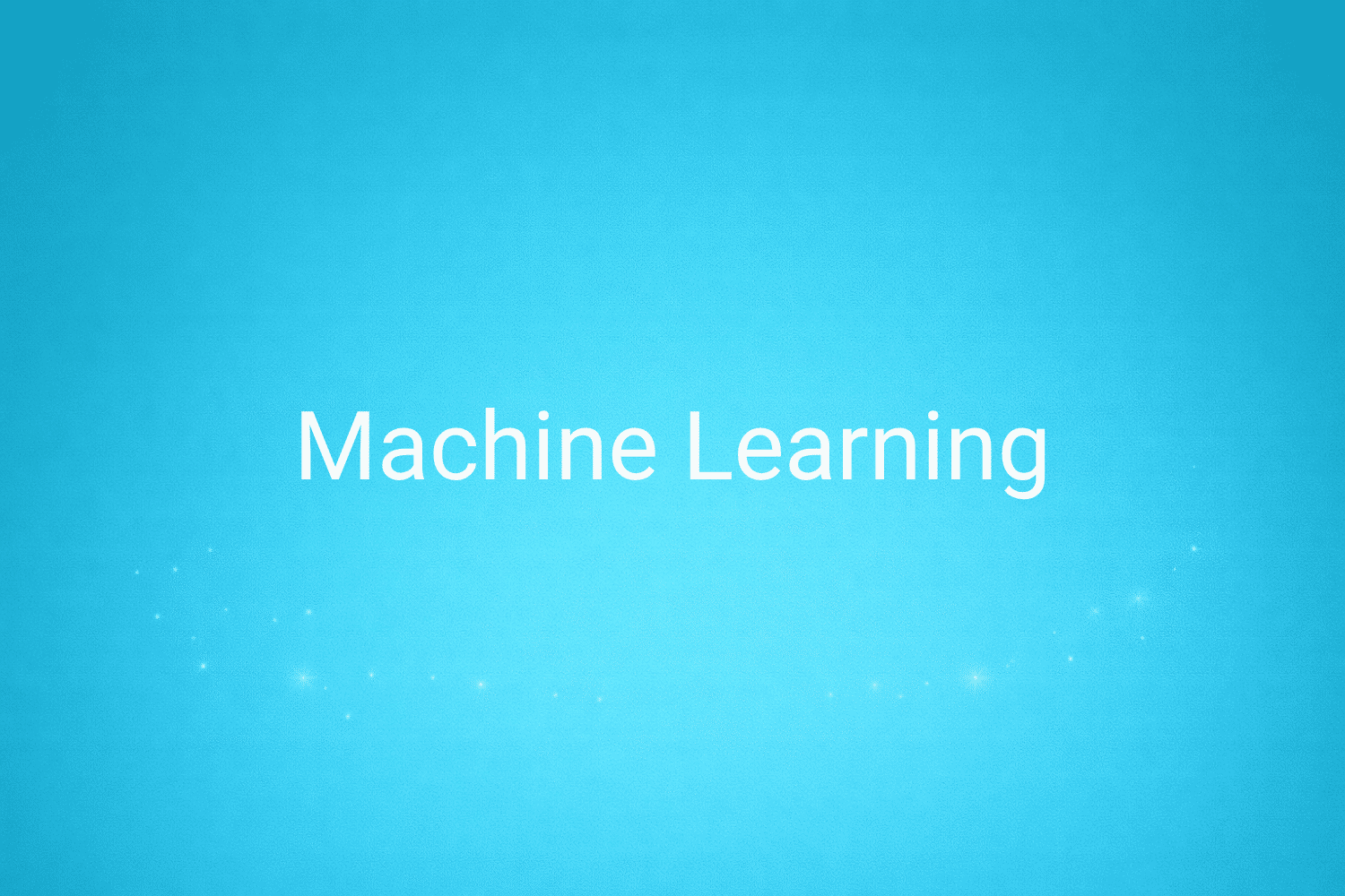Illustration minimaliste sur fond bleu avec texte "Machine Learning", définition liée à la catégorie IA & Data du glossaire marketing de M-Twice