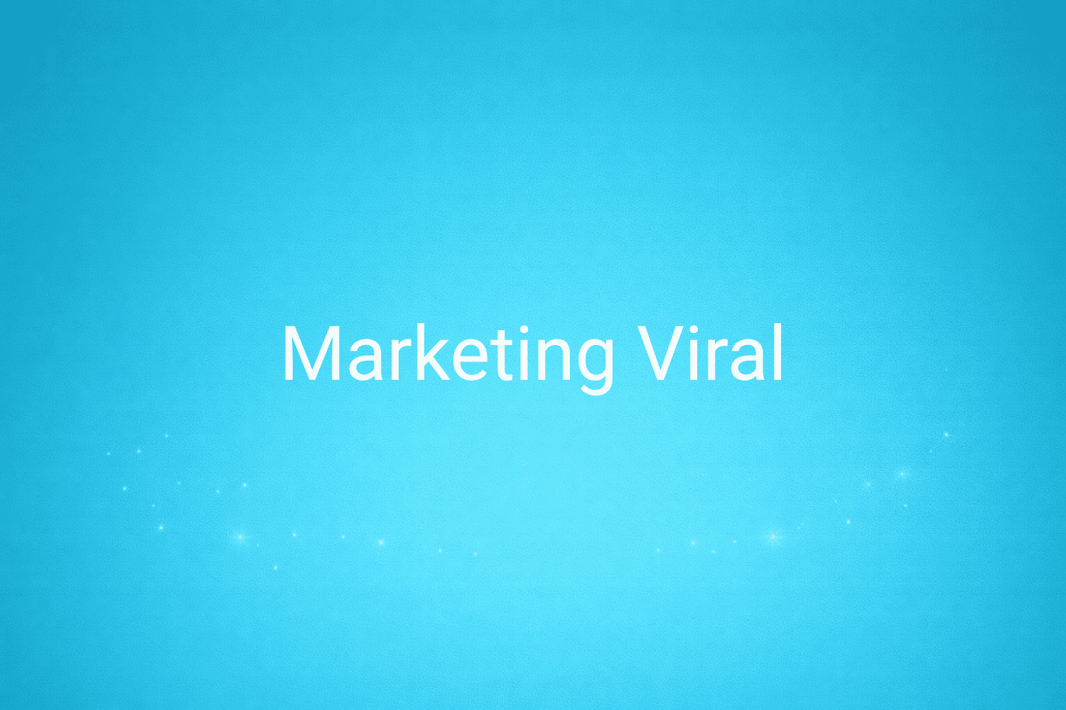 Illustration minimaliste sur fond bleu avec texte "Marketing Viral", définition liée à la catégorie Marketing de contenus du glossaire marketing de M-Twice