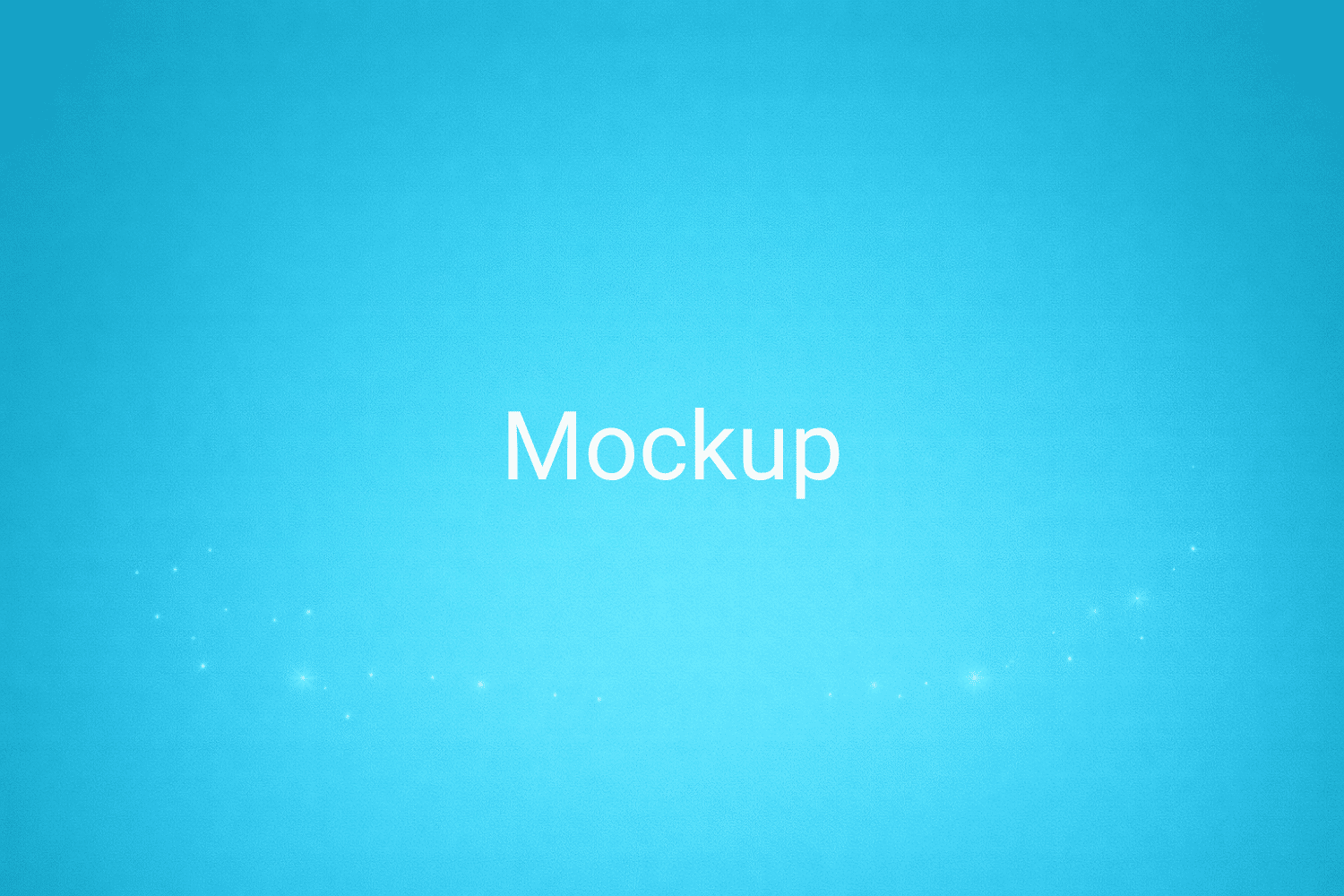 Illustration minimaliste sur fond bleu avec texte "Mockup", définition liée à la catégorie Marketing de contenus du glossaire marketing de M-Twice