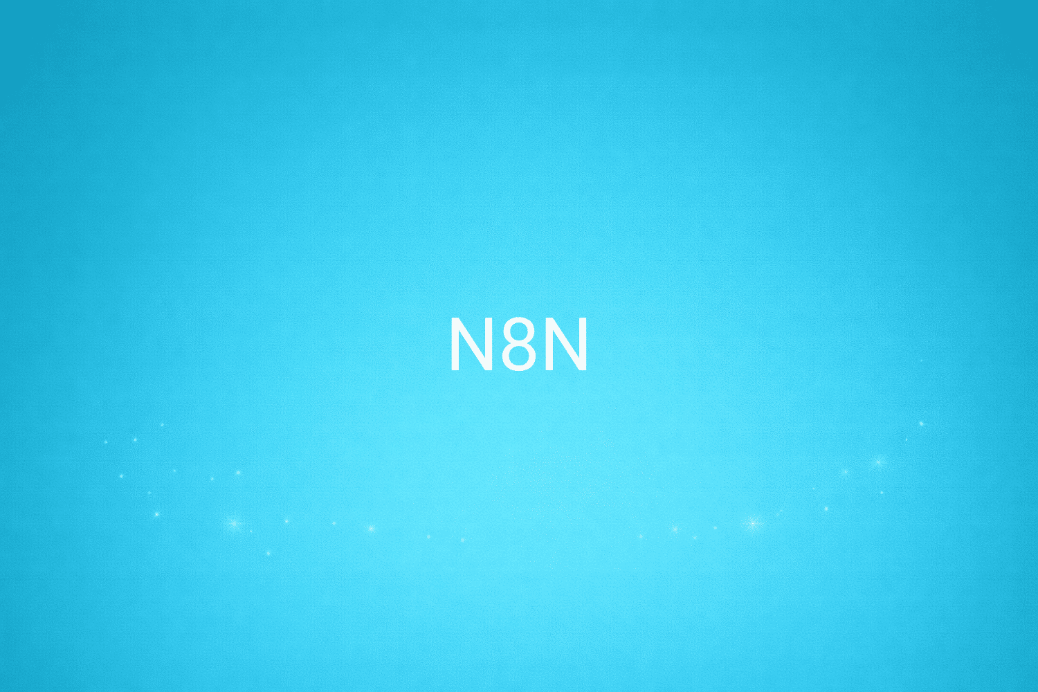 Illustration minimaliste sur fond bleu avec texte "N8N", définition liée à la catégorie IA & Data du glossaire marketing de M-Twice