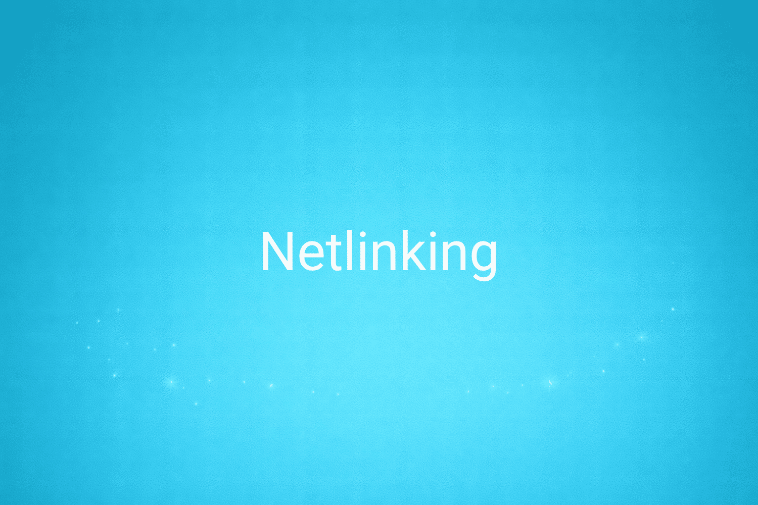 Illustration minimaliste sur fond bleu avec texte "Netlinking", définition liée à la catégorie SEO du glossaire marketing de M-Twice