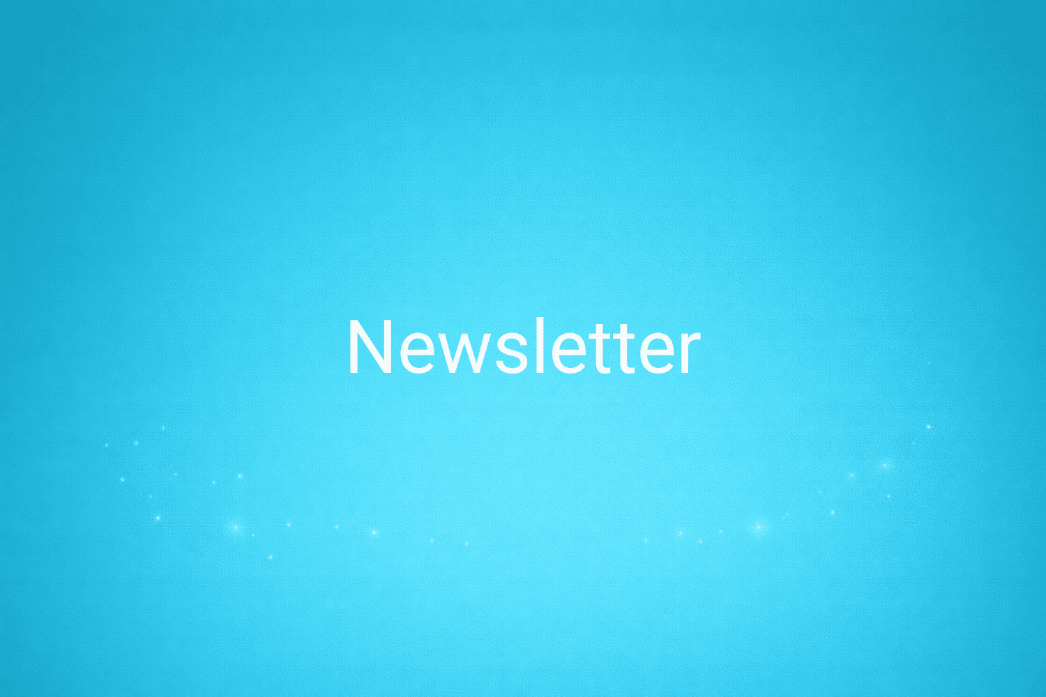 Illustration minimaliste sur fond bleu avec texte "Newsletter", définition liée à la catégorie Marketing de contenus du glossaire marketing de M-Twice