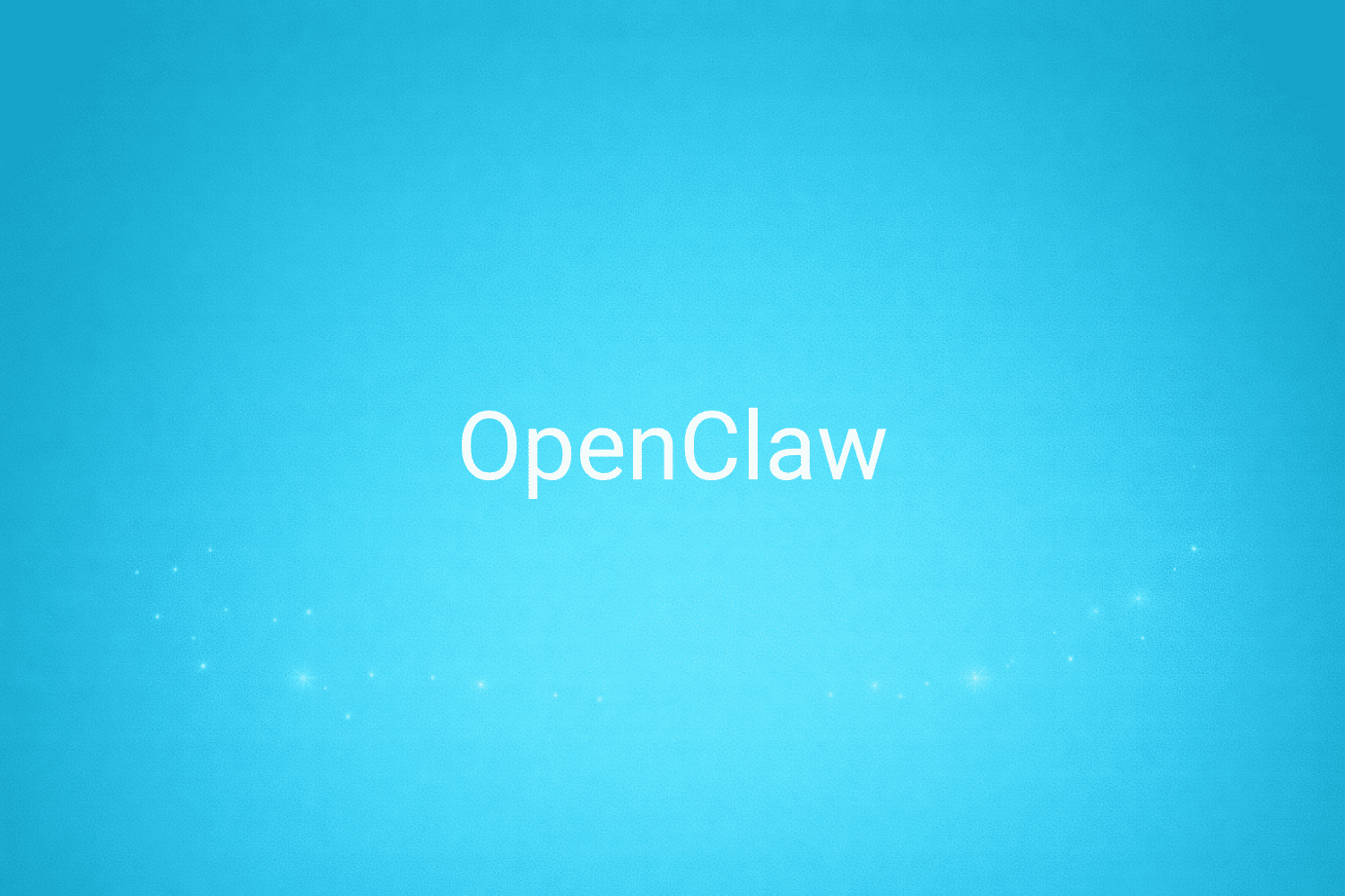 Illustration minimaliste sur fond bleu avec texte "OpenClaw", définition liée à la catégorie IA & Data du glossaire marketing de M-Twice