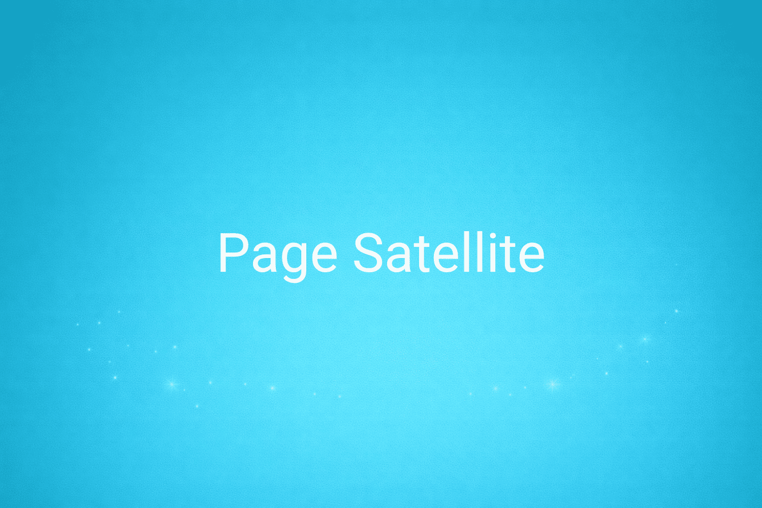 Illustration minimaliste sur fond bleu avec texte "Page Satellite", définition liée à la catégorie Stratégie Marketing du glossaire marketing de M-Twice