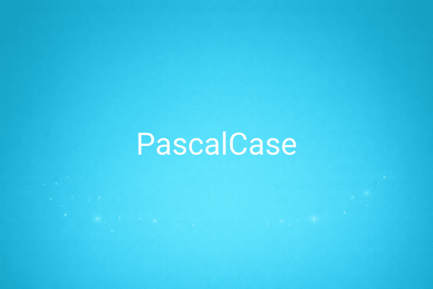 Illustration minimaliste sur fond bleu avec texte "PascalCase", définition liée à la catégorie e-commerce du glossaire marketing de M-Twice