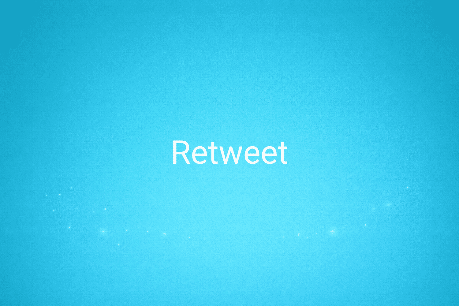 Illustration minimaliste sur fond bleu avec texte "Retweet", définition liée à la catégorie Marketing de contenus du glossaire marketing de M-Twice