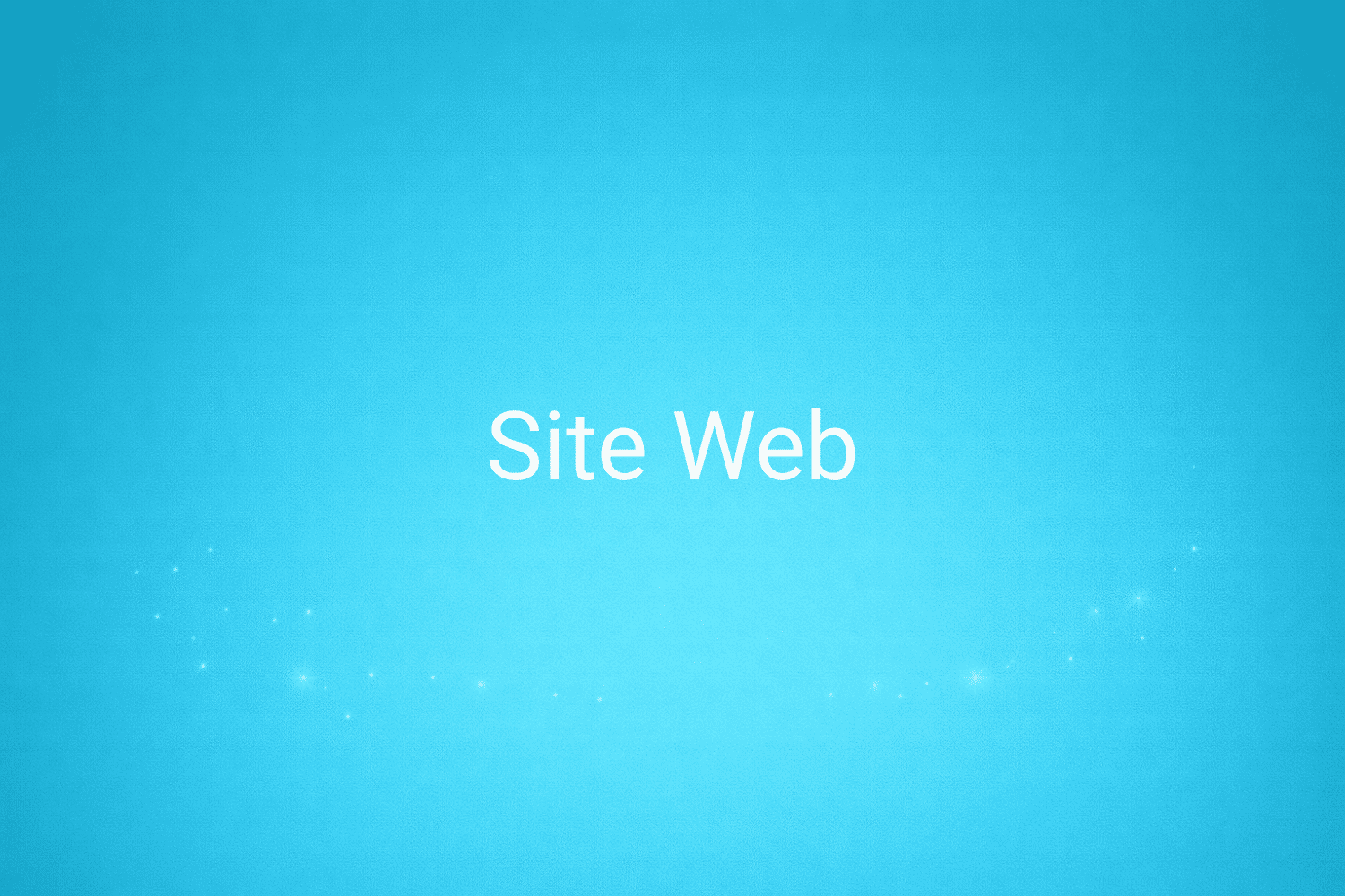 Illustration minimaliste sur fond bleu avec texte "Site Web", définition liée à la catégorie e-commerce du glossaire marketing de M-Twice