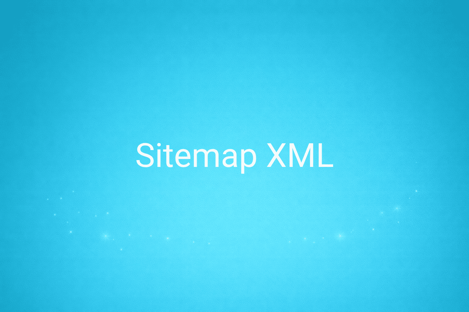 Illustration minimaliste sur fond bleu avec texte "Sitemap XML", définition liée à la catégorie SEO du glossaire marketing de M-Twice