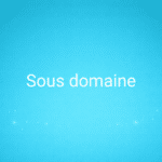 Sous domaine