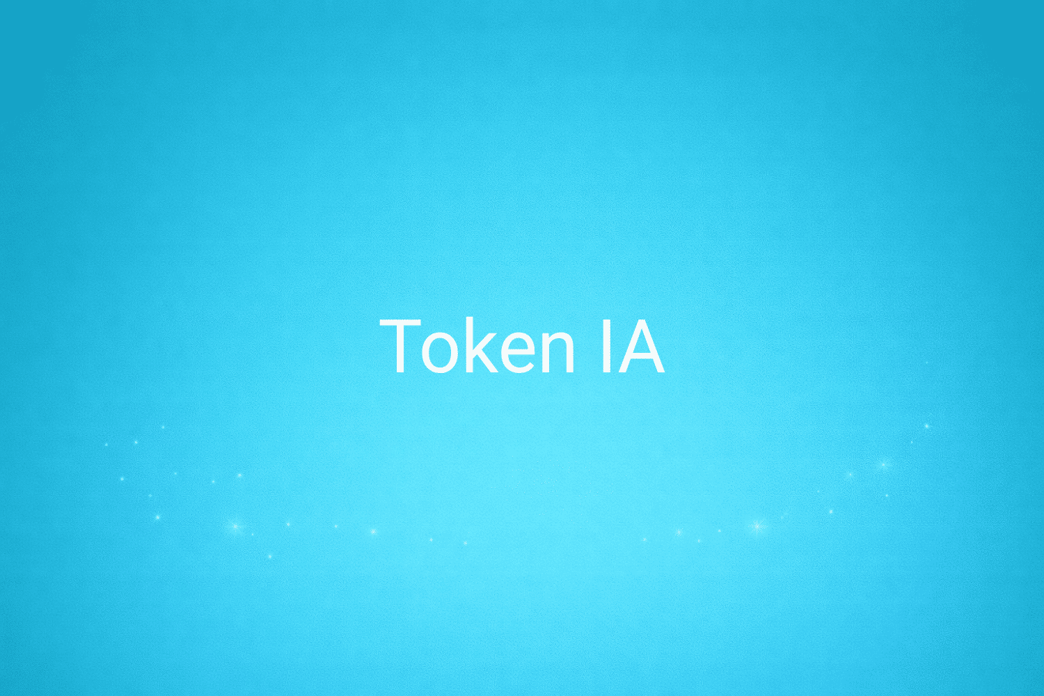 Illustration minimaliste sur fond bleu avec texte "Token IA", définition liée à la catégorie IA & Data du glossaire marketing de M-Twice