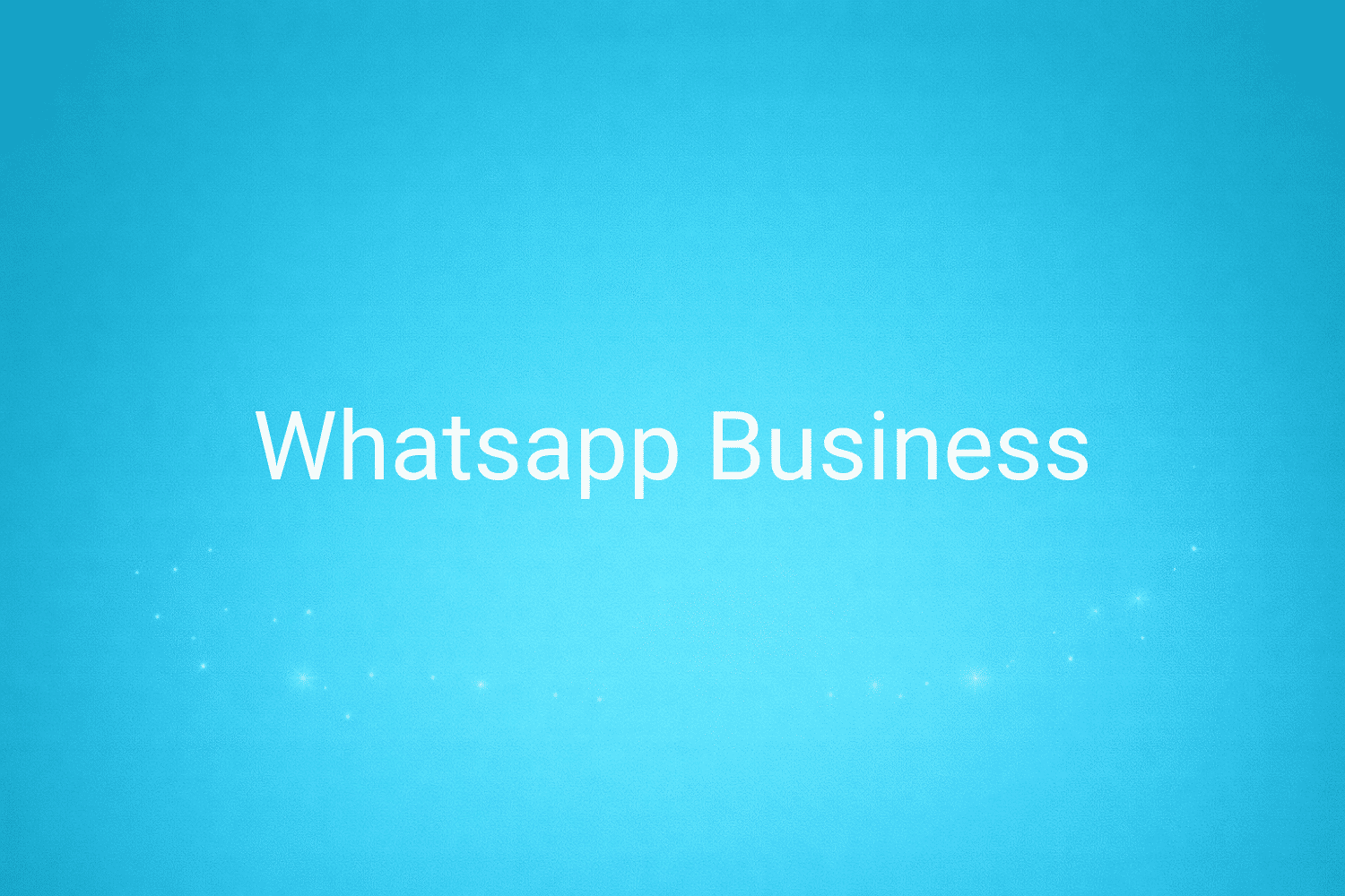 Illustration minimaliste sur fond bleu avec texte "Whatsapp Business", définition liée à la catégorie Marketing de contenus du glossaire marketing de M-Twice